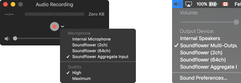 how to record mac output audio